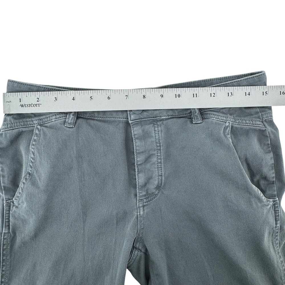 prAna Button‎ Fly Pant Womens 6 Gray Skinny Mid Rise Stretch Hiking Ankle Pants - Picture 5 of 9